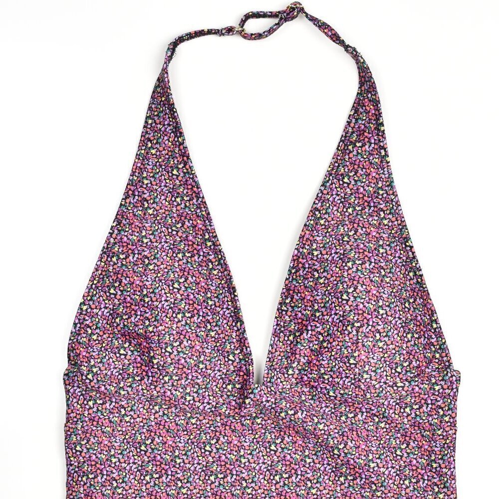 Summersalt Deep V Halter Plunge One Piece Swimsuit - 4 - Picture 3 of 9